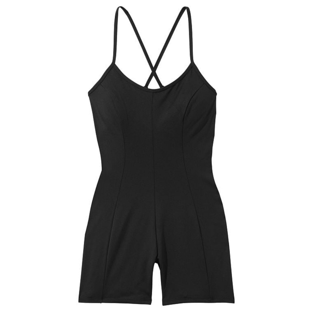 VICTORIA'S SECRET Essential Short Unitard black, small